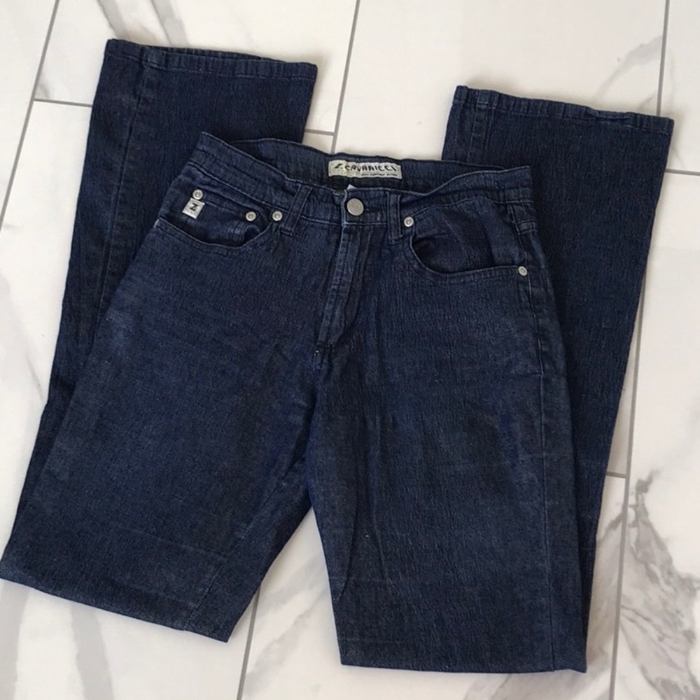 Z. Cavaricci Women's Boot Cut Jeans - Dark Blue